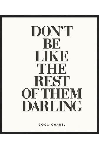 ANY IMAGE Wall Art Don't Be Like The Rest