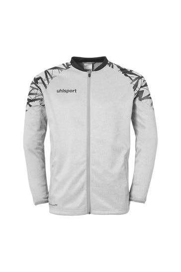 UHLSPORT Sweatjacke GOAL 25 POLY JACKE dark grau melange/schwarz