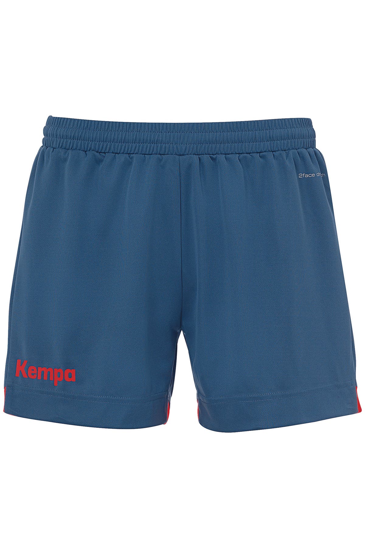 KEMPA Short PLAYER WOMEN ice grau/fluo rot Slim, Bild 1