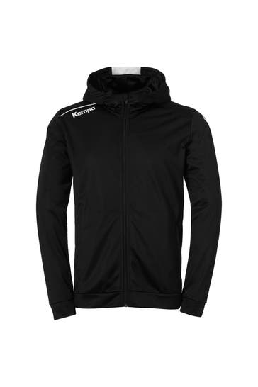KEMPA Sweatjacke PLAYER HOOD JACKET Kids schwarz/weiß