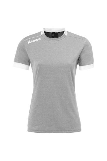 KEMPA T-Shirt PLAYER TRIKOT WOMEN dark grau melange/weiß