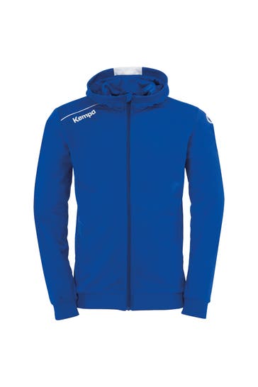 KEMPA Sweatjacke PLAYER HOOD JACKET Kids royal/weiß