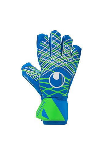 UHLSPORT Handschuhe AQUASOFT pacific blau/fluo grün/weiß