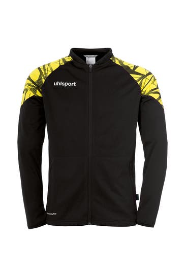 UHLSPORT Sweatjacke GOAL 25 POLY JACKE schwarz/limonengelb