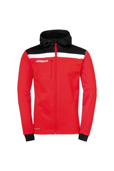 UHLSPORT Sweatjacke OFFENSE 23 MULTI HOOD JACKET rot/schwarz/weiß