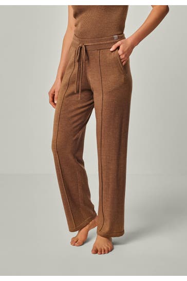 YOU LOOK PERFECT Joggpant ELISA Cognac Wide/ Loose Fit