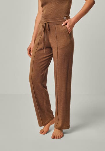 YOU LOOK PERFECT Joggpant ELISA Cognac Wide/ Loose Fit
