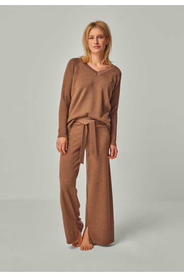 YOU LOOK PERFECT Loungewear-Set DORINA & BAILEY Cognac