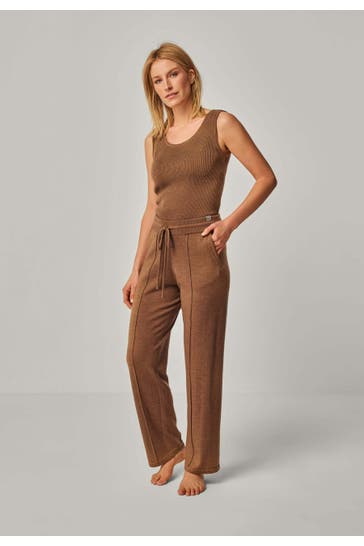 YOU LOOK PERFECT Loungewear-Set BLOSSOM & ELISA Cognac