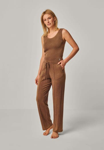 YOU LOOK PERFECT Loungewear-Set BLOSSOM & ELISA Cognac