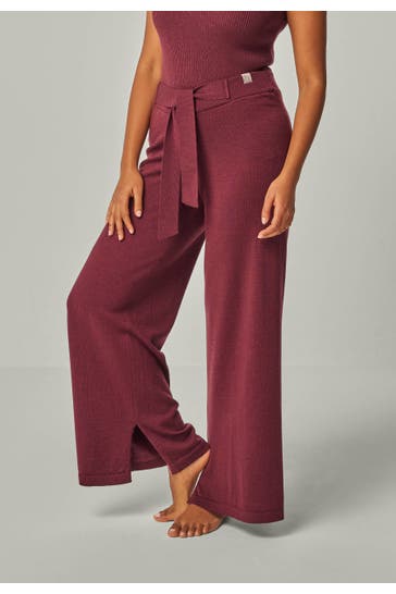 YOU LOOK PERFECT Joggpant BAILEY Bordeaux Wide/ Loose Fit