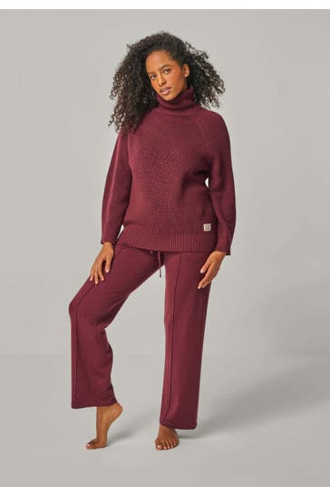 YOU LOOK PERFECT Loungewear-Set EVE & ELISA Bordeaux