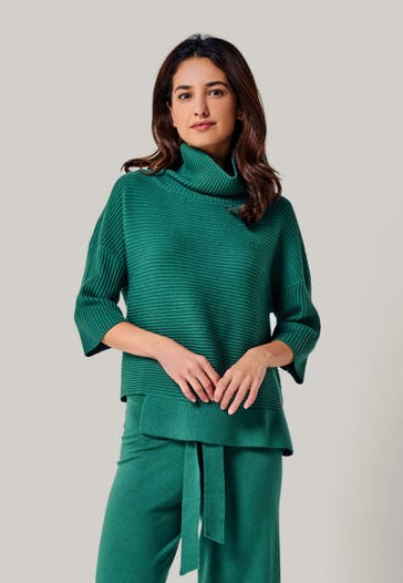 YOU LOOK PERFECT Pullover BAILEY Smaragdgrün