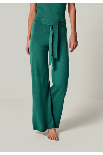 YOU LOOK PERFECT Joggpant BAILEY Smaragdgrün Wide/ Loose Fit