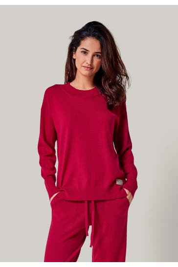 YOU LOOK PERFECT Pullover BELLA Kirschrot