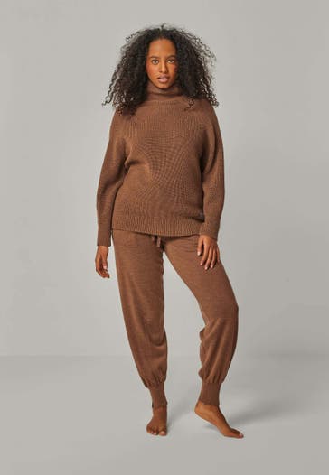 YOU LOOK PERFECT Loungewear-Set EVE & BELLA Cognac