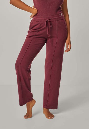 YOU LOOK PERFECT Joggpant ELISA Bordeaux Wide/ Loose Fit