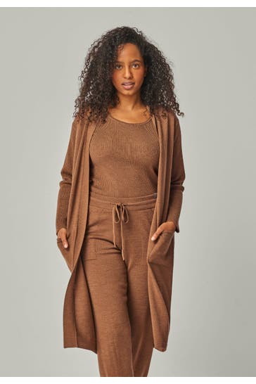 YOU LOOK PERFECT Strickjacke BLOSSOM Cognac