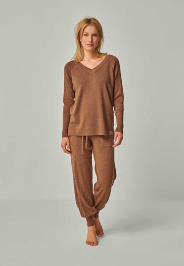 YOU LOOK PERFECT Loungewear-Set DORINA & BELLA Cognac