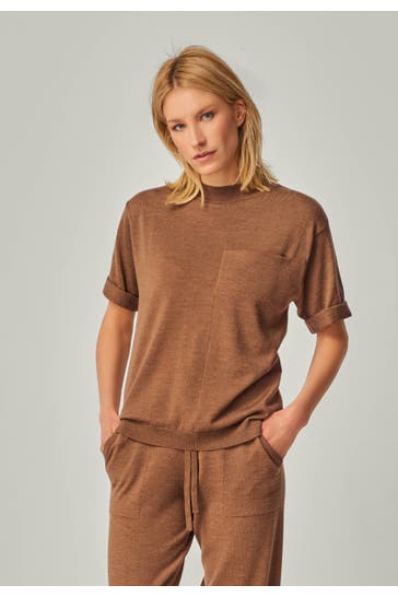 YOU LOOK PERFECT T-Shirt ELFIE Cognac