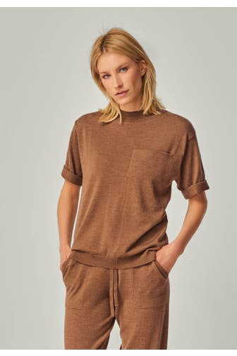 YOU LOOK PERFECT T-Shirt ELFIE Cognac
