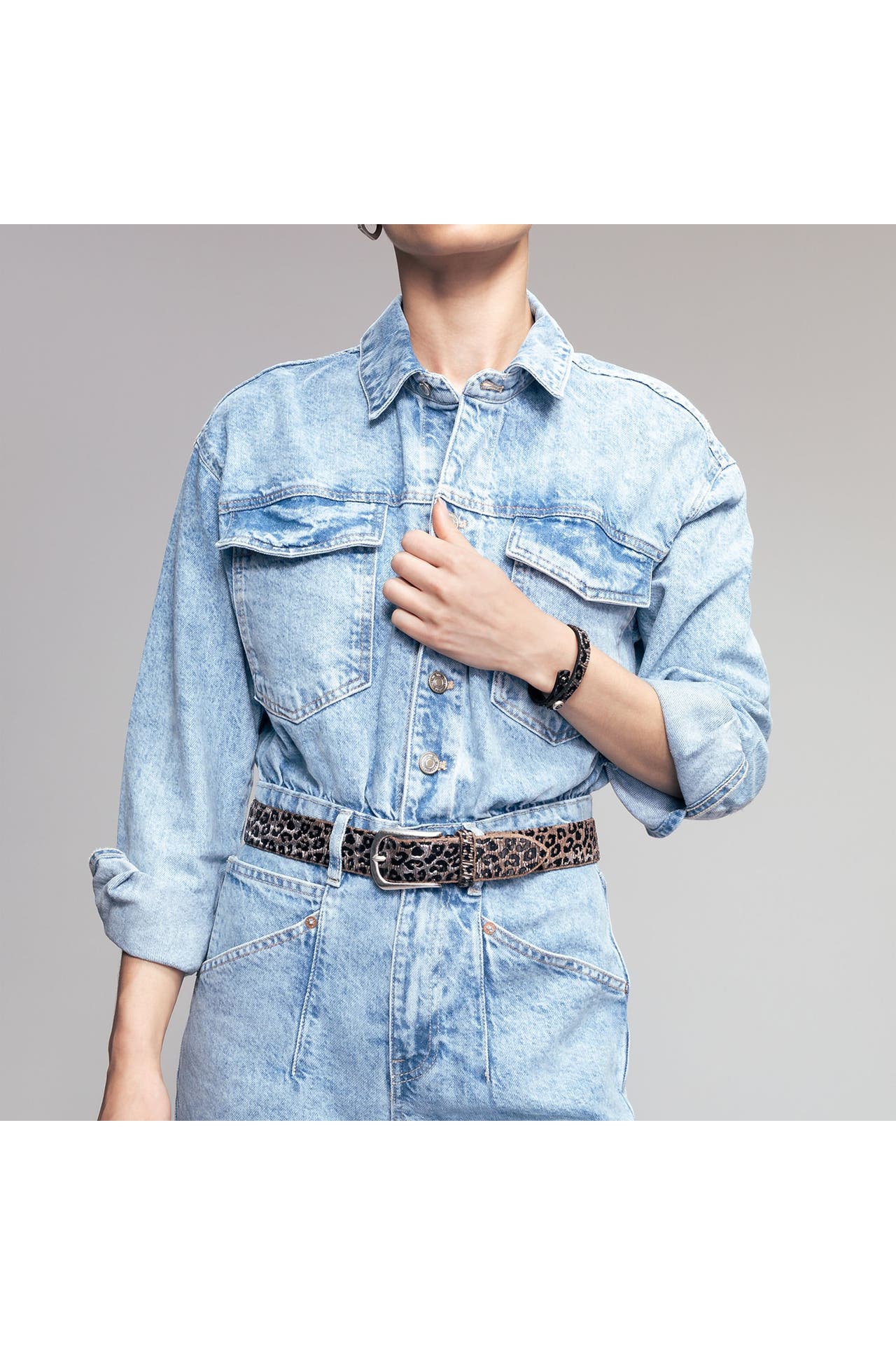 B.BELT Gürtel anthracite-silver, Bild 1