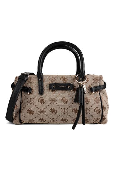 GUESS Umhängetasche latte logo-black