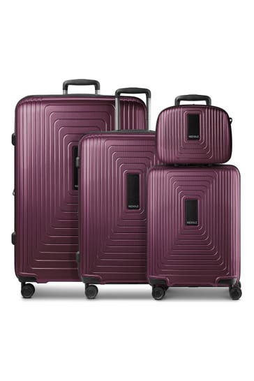 REDOLZ Koffer aubergine metallic