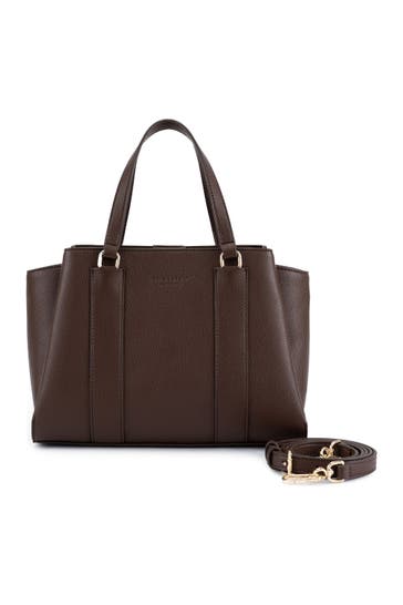 SEIDENFELT Umhängetasche dark brown