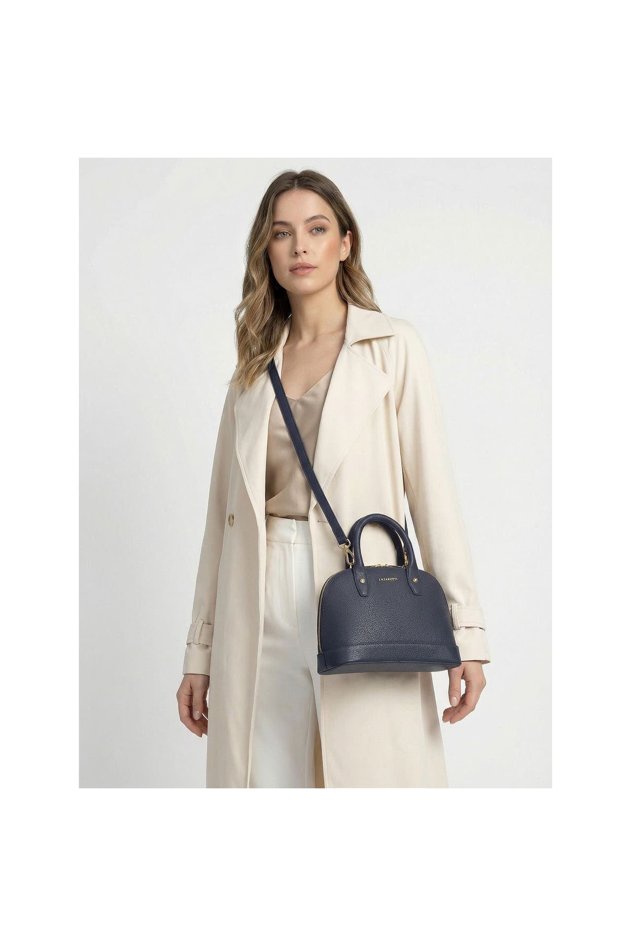 LAZAROTTI Handtasche navy 2, Bild 1