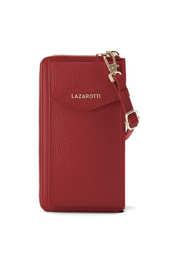 LAZAROTTI Bologna Leather Zip-Around Geldbörse Handytasche Leder 19 cm