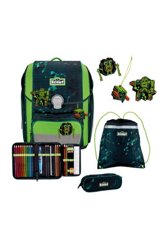 SCOUT Genius Schulranzen-Set 4-teilig