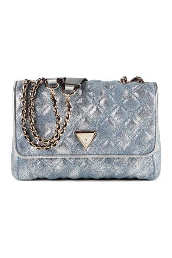 GUESS Umhängetasche metallic denim
