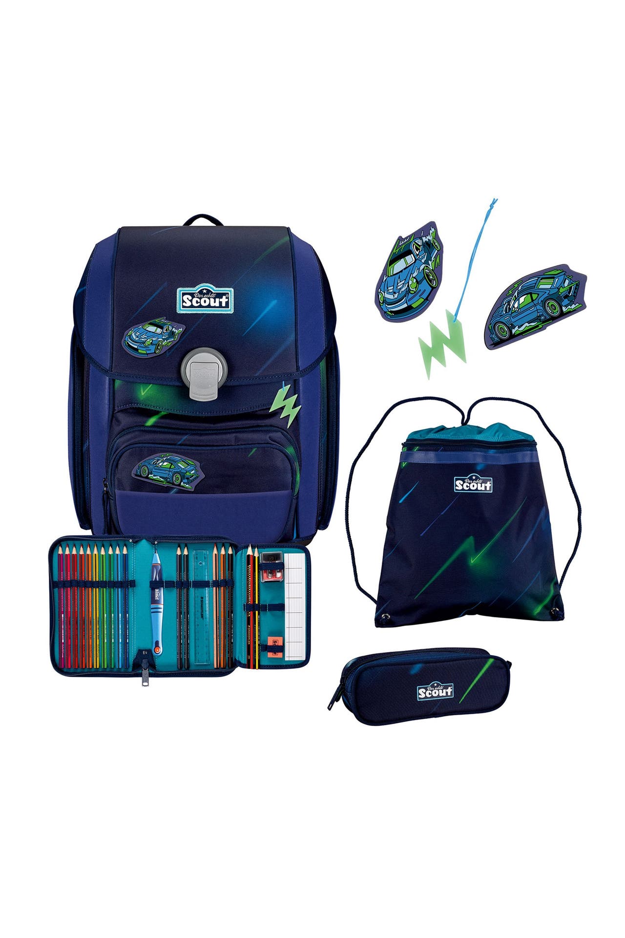 SCOUT Genius Schulzanzen-Set 4tlg. Superflasch, Bild 1