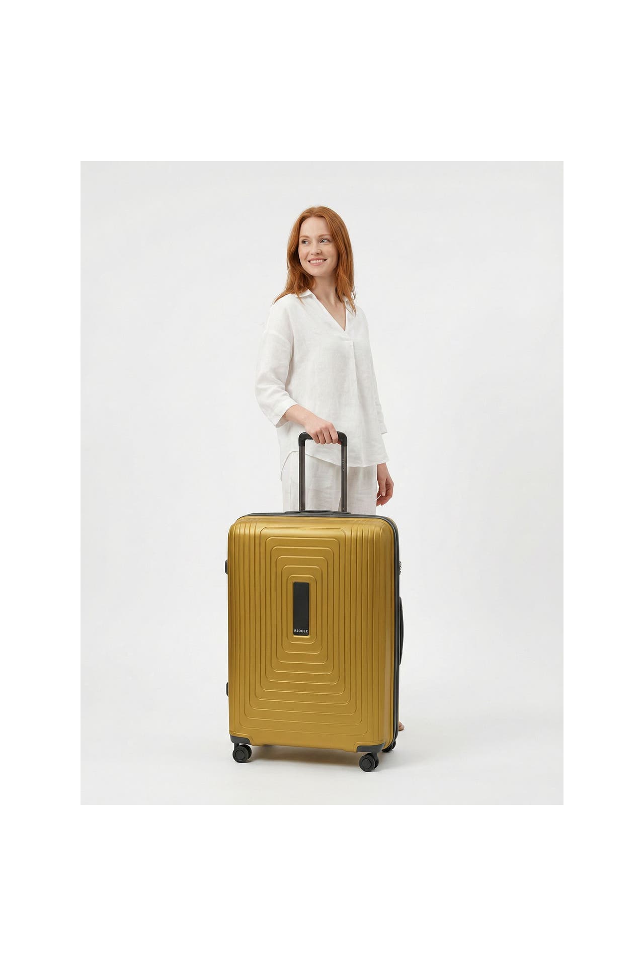 REDOLZ Koffer dark yellow metallic, Bild 1