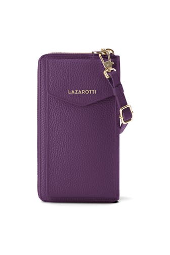 LAZAROTTI Bologna Leather Zip-Around Geldbörse Handytasche Leder 19 cm
