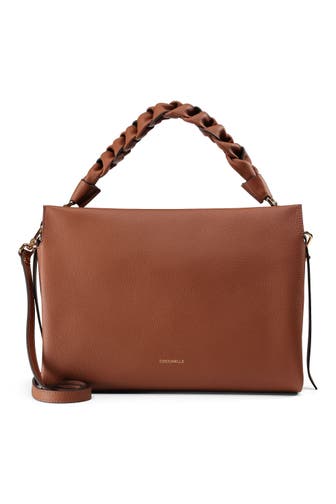 COCCINELLE Handtasche cognac-noir