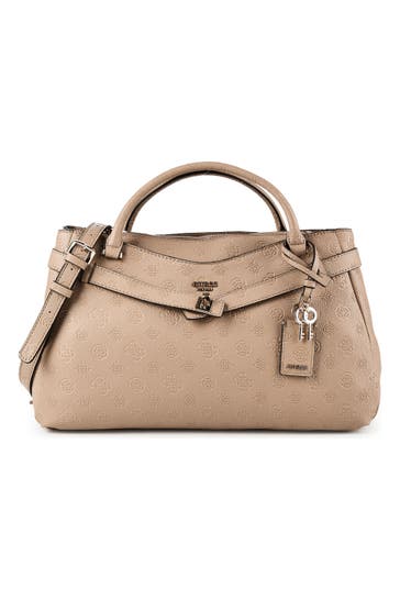 GUESS Umhängetasche beige logo