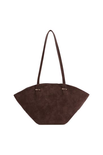 SEIDENFELT Handtasche dark brown
