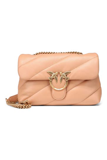 PINKO Umhängetasche rosa toast-antique gold