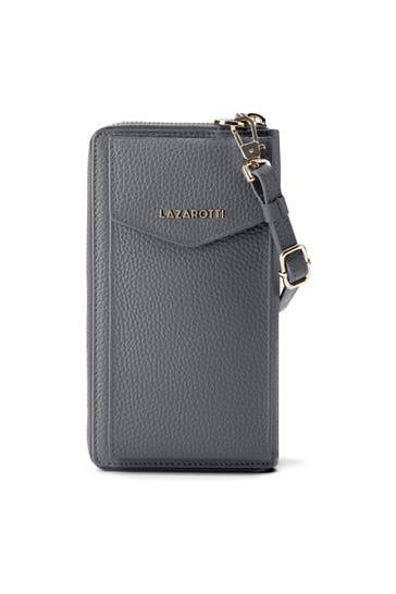 LAZAROTTI Bologna Leather Zip-Around Geldbörse Handytasche Leder 19 cm