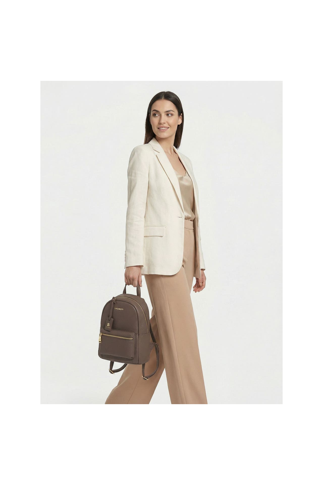 LAZAROTTI Rucksack taupe 2, Bild 1