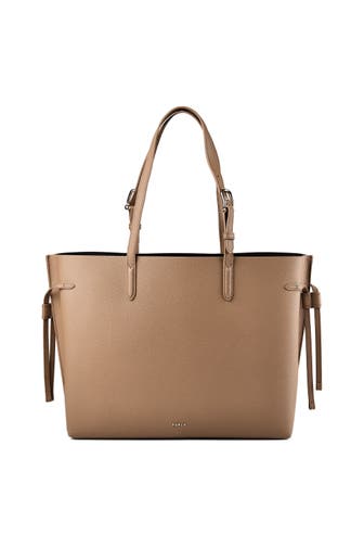 FURLA Shopper toffee+nero int.