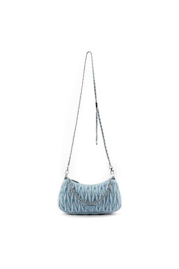 SEIDENFELT Umhängetasche sea blue