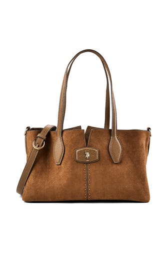 U.S. POLO ASSN. Umhängetasche camel suede