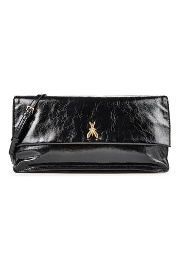 PATRIZIA PEPE Umhängetasche crinkle black