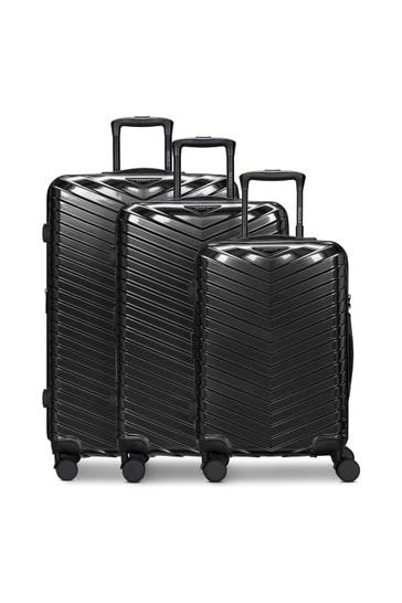 REDOLZ Koffer metallic-black shiny