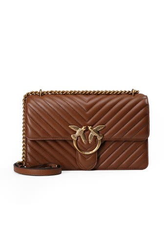 PINKO Umhängetasche marrone - leone-antique gold