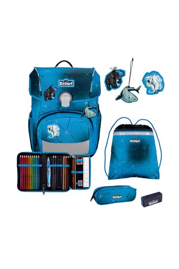 SCOUT Neo Exklusiv Safety Light Schulranzen-Set 5-teilig