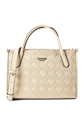 GUESS Umhängetasche light beige logo